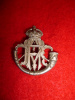 Hyderabad Volunteer Rifles KC Officer’s silver plated Side Hat Badge 